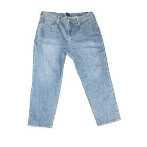 J Crew Womens Blue Boyfriend Jeans Size 35 Relaxed Fit Casual Minimalist Capsule